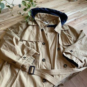 Ava & Viv Double Breasted Trench coat Jacket with Hood and Belt